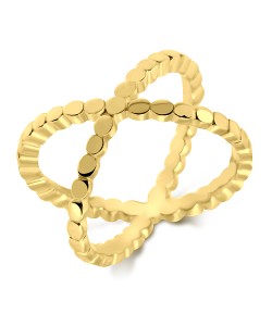 Gold Plated Silver Ring NSR-710-GP